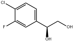 (S)-1-(4-CHLORO-3-FLUOROPHENYL)ETHANE-1,2-DIOL,2007908-91-8,结构式