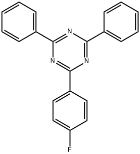 2-(4-フルオロフェニル)-4,6-ジフェニル-1,3,5-トリアジン 化学構造式
