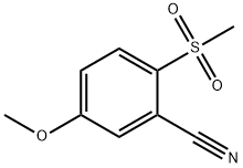 5-甲氧基-2-甲磺酰基苯腈, 2044705-00-0, 结构式