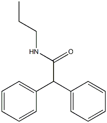 2,2-Diphenyl-N-propylacetamide Structure