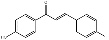 2-Propen-1-one, 3-(4-fluorophenyl)-1-(4-hydroxyphenyl)-, (2E)- Struktur