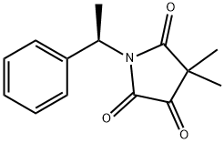 4,4-dimethyl-1-[(1R)-1-phenylethyl]pyrrolidine-2,3,5-trione Struktur
