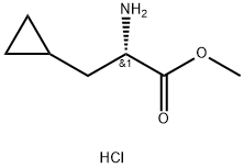 (S)-Methyl 2-amino-3-cyclopropylpropanoate HCl Structure