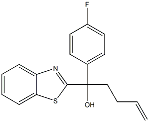 1-(benzo[d]thiazol-2-yl)-1-(4-fluorophenyl)pent-4-en-1-ol, 2065187-04-2, 结构式