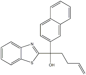 1-(benzo[d]thiazol-2-yl)-1-(naphthalen-2-yl)pent-4-en-1-ol,2065187-09-7,结构式