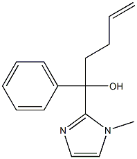 1-(1-methyl-1H-imidazol-2-yl)-1-phenylpent-4-en-1-ol Structure
