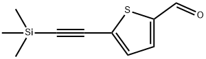 5-((trimethylsilyl)ethynyl)thiophene-2-carbaldehyde Struktur