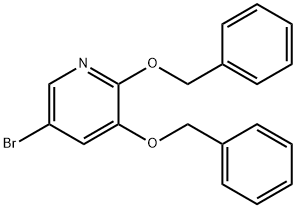 2,3-Bis(benzyloxy)-5-bromopyridine Struktur