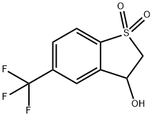 3-Hydroxy-5-(trifluoromethyl)-2,3-dihydrobenzothiophene 1,1-Dioxide Struktur