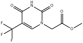5-Trifluoromethyluracil-1-yl acetic acid methyl ester Struktur