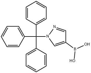 Boronic Acid, [1-(Triphenylmethyl)-1H-Pyrazol-4-YL Struktur