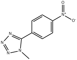 1-methyl-5-(4-nitrophenyl)-1H-Tetrazole 化学構造式