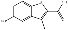 5-hydroxy-3-methylbenzo[b]thiophene-2-carboxylic acid 结构式