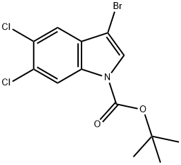1-BOC-3-溴-5,6-二氯吲哚,2089314-83-8,结构式