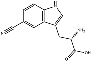 2-氨基-3-(5-氰基-1H-吲哚-3-基)丙酸, 2089602-82-2, 结构式