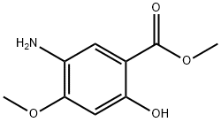 5-Amino-2-hydroxy-4-methoxy-benzoic acid methyl ester Structure