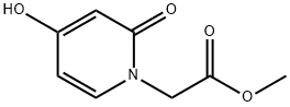 4-Hydroxy-2-oxo-1(2H)-pyridineacetic acid methyl ester Struktur