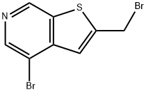 4-bromo-2-(bromomethyl)thieno[2,3-c]pyridine,2091651-49-7,结构式