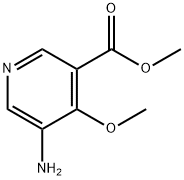 5-Amino-4-methoxy-nicotinic acid methyl ester Struktur