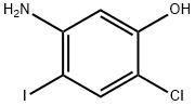 5-Amino-2-chloro-4-iodo-phenol 结构式