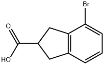 4-bromo-2,3-dihydro-1H-indene-2-carboxylic acid Structure