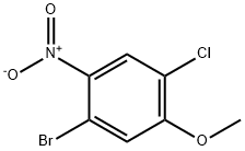 1-Bromo-4-chloro-5-methoxy-2-nitro-benzene Struktur