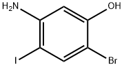 5-Amino-2-bromo-4-iodo-phenol Struktur