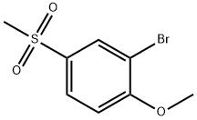 2-溴-1-甲氧基-4-(甲基磺酰基)苯 结构式