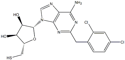 2-(2,4-Dichlorobenzyl)thioadenosine Struktur