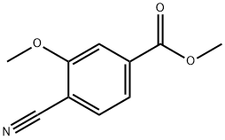 4-氰基-3-甲氧基苯甲酸甲酯,210037-76-6,结构式