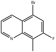5-Bromo-7-fluoro-8-methylquinoline Structure
