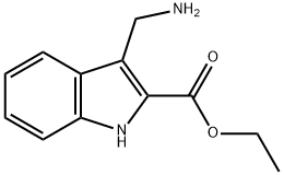 3-(氨甲基)-1H-吲哚-2-甲酸乙酯, 2106765-19-7, 结构式