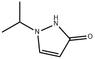 1-异丙基-1,2-二氢-3H-吡唑-3-酮,21074-39-5,结构式