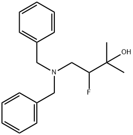 4-(Dibenzylamino)-3-fluoro-2-methyl-2-butanol Struktur