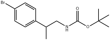 tert-butyl 2-(4-bromophenyl)propylcarbamate, 211314-91-9, 结构式