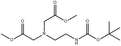 Dimethyl 2,2'-((2-((Tert-Butoxycarbonyl)Amino)Ethyl)Azanediyl)Diacetate Struktur