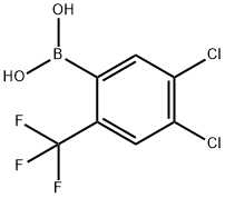 4,5-Dichloro-2-(trifluoromethyl)phenylboronic acid Struktur