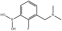 3-(N,N-dimethylaminomethyl)-2-fluorophenylboronic acid Struktur