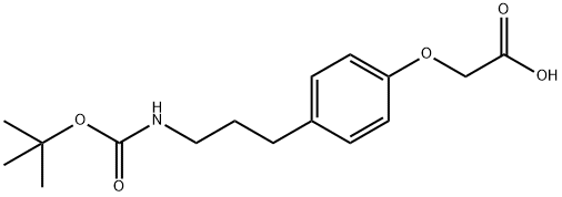 2-[4-[3-(Boc-amino)propyl]phenoxy]acetic acid 结构式
