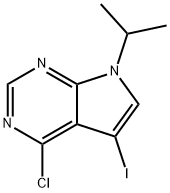 4-クロロ-5-ヨード-7-イソプロピル-7H-ピロロ[2,3-D]ピリミジン 化学構造式