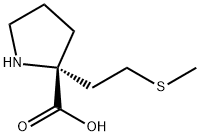 (R)-2-(2-(methylthio)ethyl)pyrrolidine-2-carboxylic acid Structure