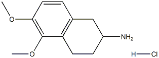 5,6-dimethoxy-2-aminotetraline hydrochloride Struktur