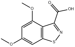4,6-Dimethoxybenzo[d]isothiazole-3-carboxylic acid,21544-87-6,结构式