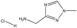 (1-methyl-1H-1,2,4-triazol-3-yl)methanamine hydrochloride Structure