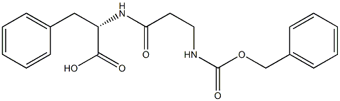 CARBOBENZYLOXY-BETA-ALANYL-L-PHENYLALANINE Struktur