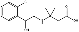 3-[2-(2-Chloro-phenyl)-2-hydroxy-ethylamino]-3-methyl-butyric acid, 2172852-92-3, 结构式