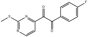 1-(4-氟苯基)-2-(2-(甲硫基)嘧啶-4-基)乙烷-1,2-二酮, 218162-50-6, 结构式