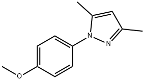1-(4-甲氧基苯基)-3,5-二甲基-1H-吡唑,218632-21-4,结构式
