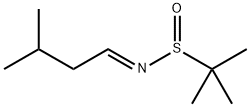 (R,E)-2-methyl-N-(3-methylbutylidene)propane-2-sulfinamide Struktur