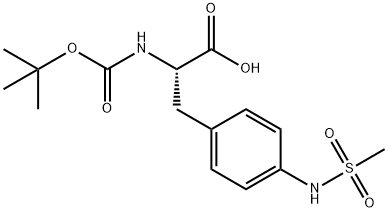 4-[(Methylsulfonyl)amino]-N-Boc-DL-phenylalanine 结构式